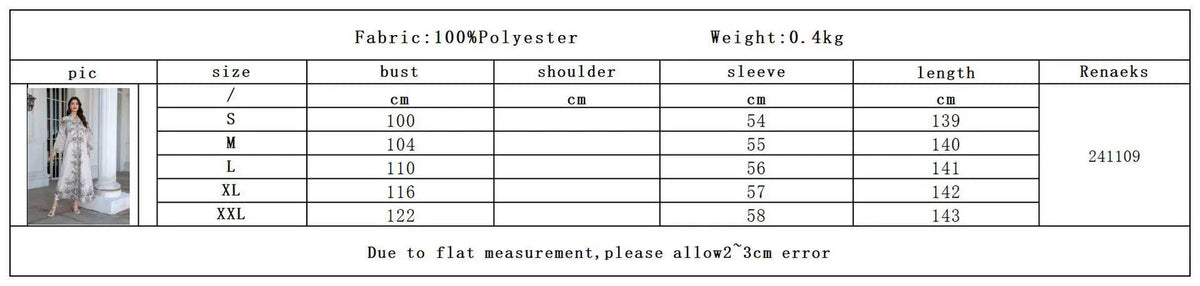 Authentic Factory Size Chart