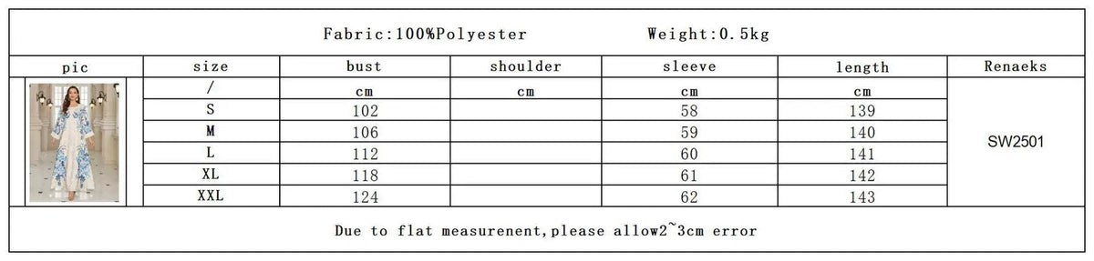 Authentic Factory Size Chart