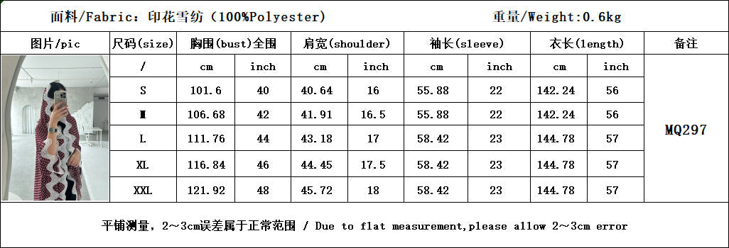 Authentic Factory Size Chart