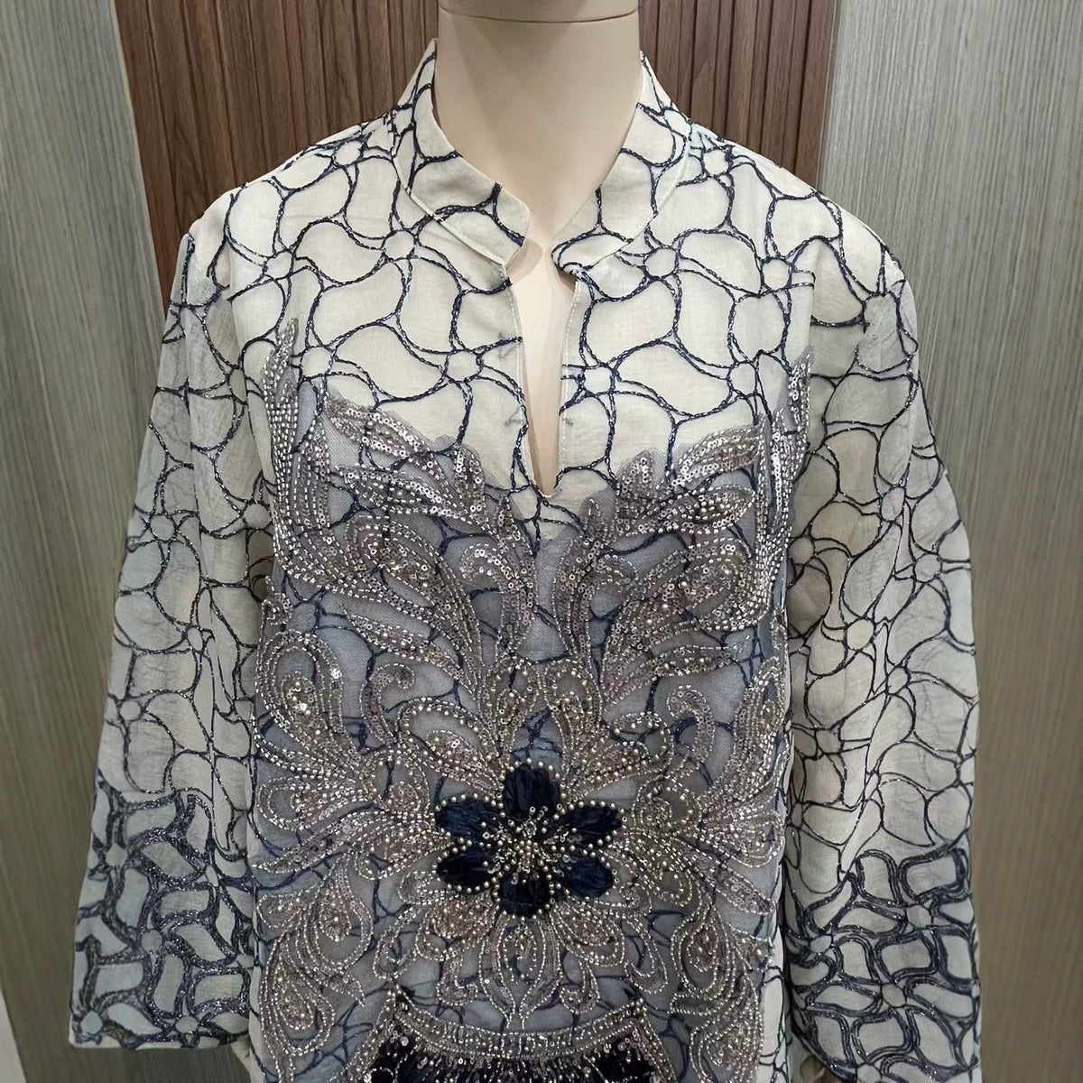 Premium Embroidered Floral Mesh Maxi Abaya Gown for Muslim Women Elegant Arabic Kaftan Robe Eid Ramadan Evening Party Dress