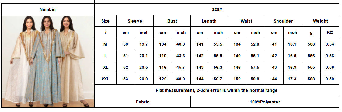 Elegant Embroidered Mesh Long Dress Abaya Kaftan Modest Maxi Dress for Muslim Women Eid Ramadan Festive Wear S-XXL