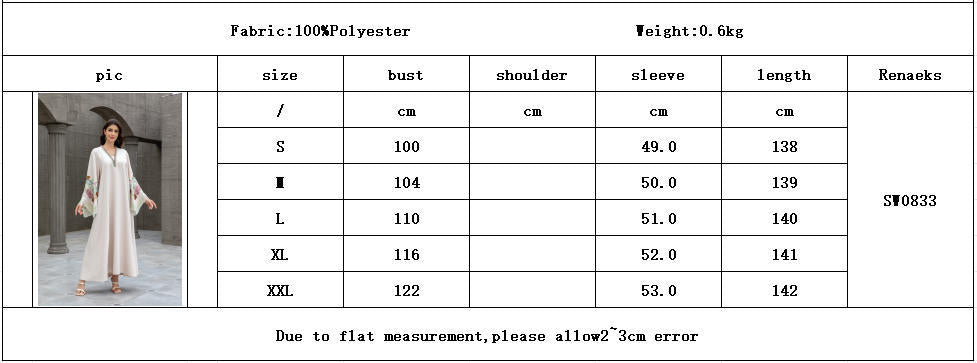 Dubai Islamic Modest Abaya Striped Collar Colorful Floral Embroidery Tassel Bell Sleeve Oversized Kaftan Gown For Muslim Ladies Daily Holiday