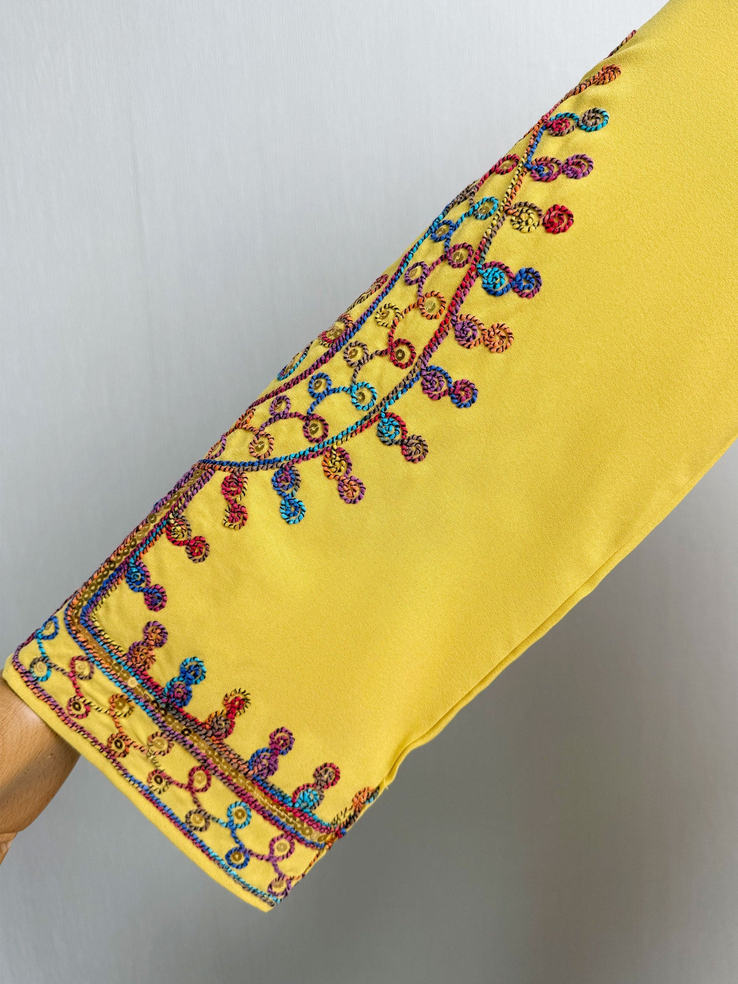 Cord Embroidered Ethnic Kaftan Robe Dress Jalabiya Modest Long Maxi Gown for Muslim Women Eid Ramadan Celebration S-XXL